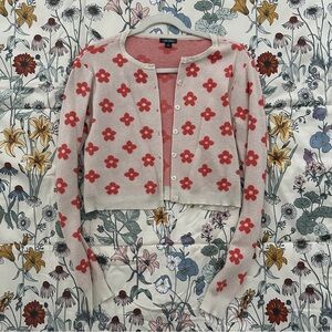 Wild Fable Orange Floral Cardigan